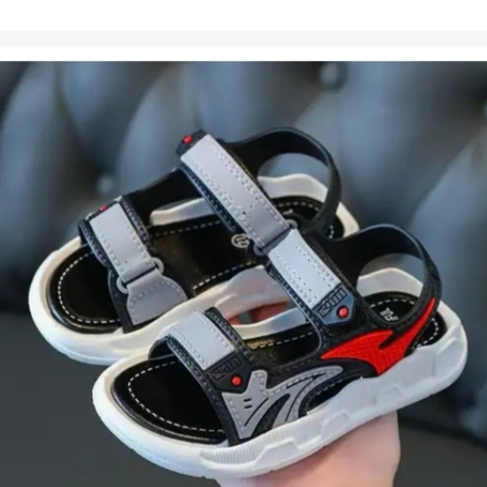 Kids Black and Gray Sandals
